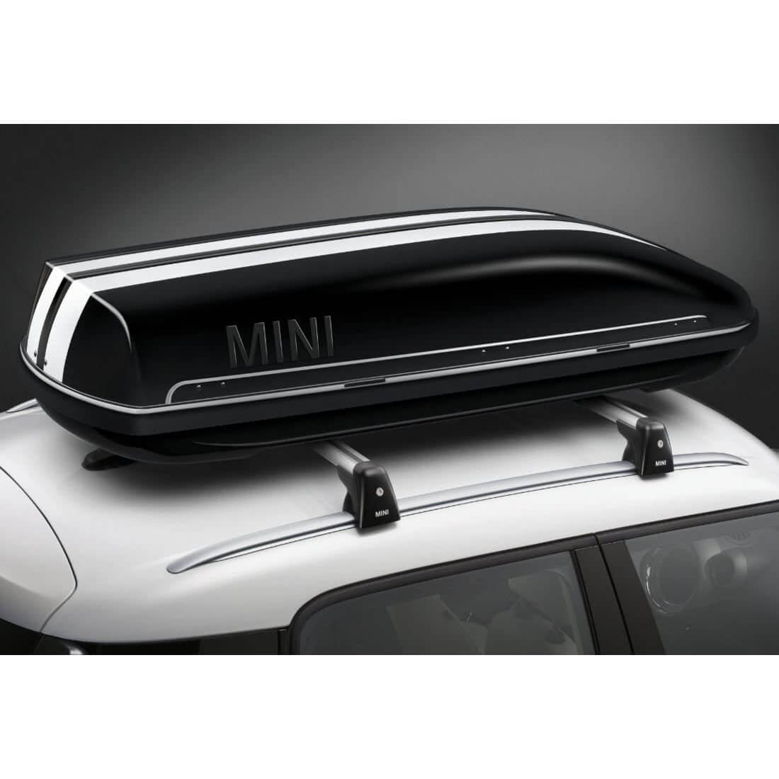 Białe pasy na Box dachowy MINI 320L 51142336751