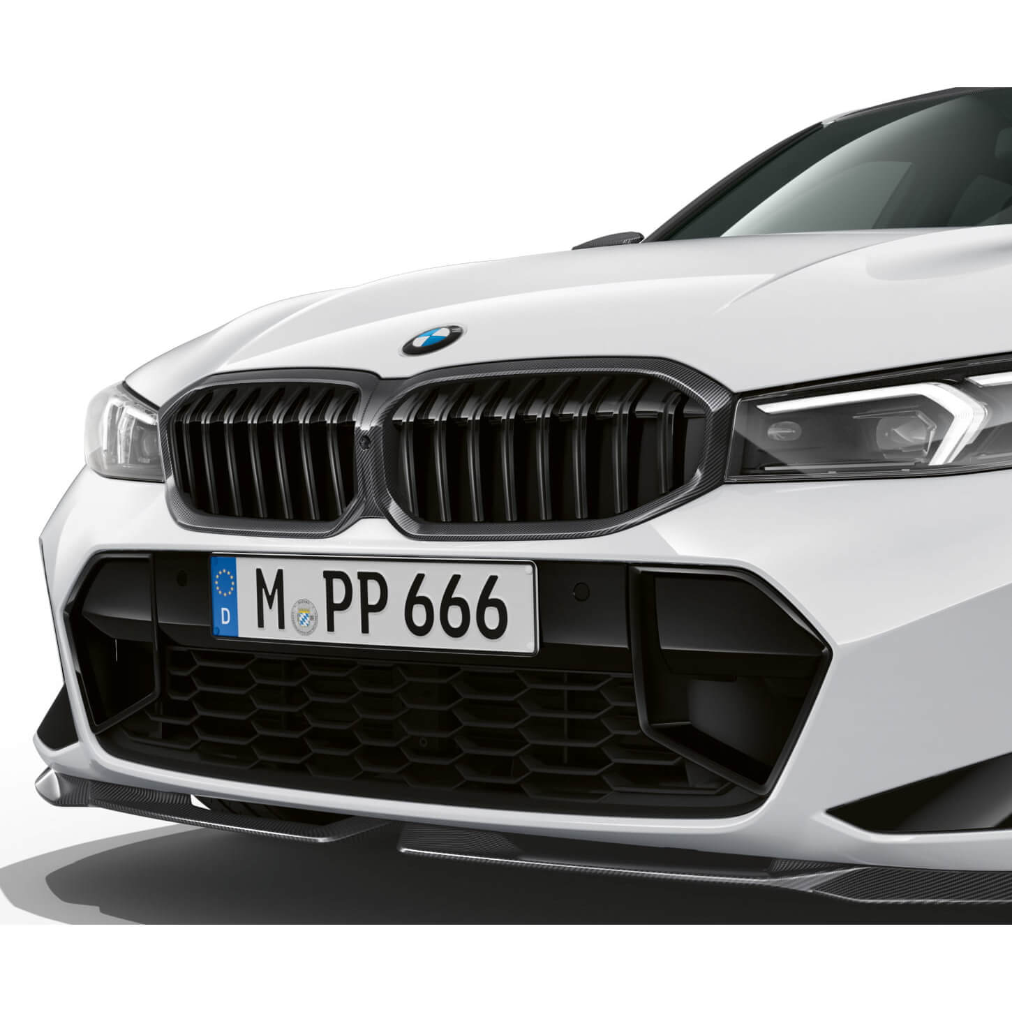 Atrapa chłodnicy Grill Nerki Karbon BMW M Performance Seria 3 (G20/G21) 51719632873