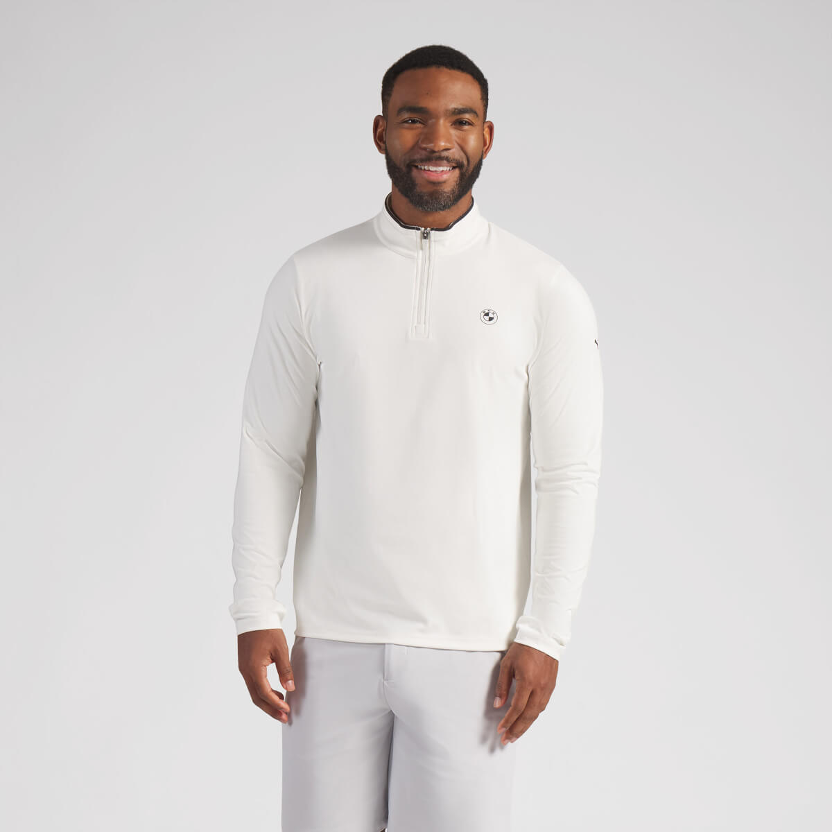 Bluza 1/4 Zip BMW Cloudspun Warm White 80145B83F39/F43