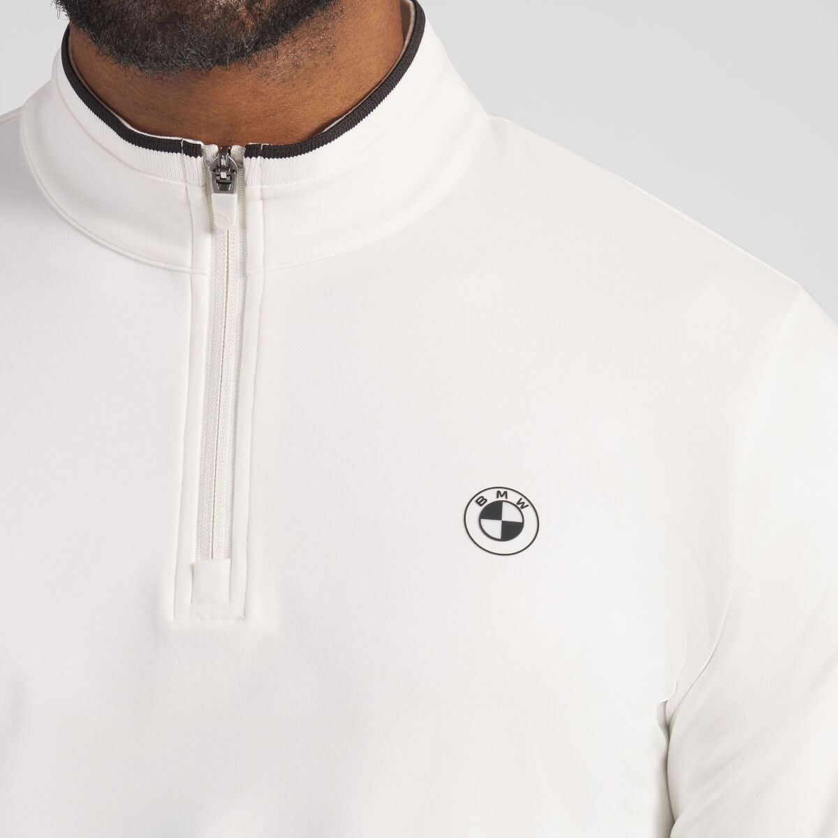 Bluza 1/4 Zip BMW Cloudspun Warm White 80145B83F39/F43