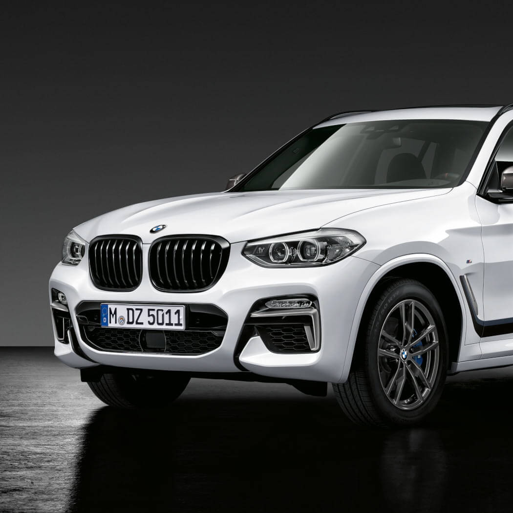Grill nerki BMW X3 (G01), X4 (G02) Czarne Shadow Line Komplet 51138469959/960
