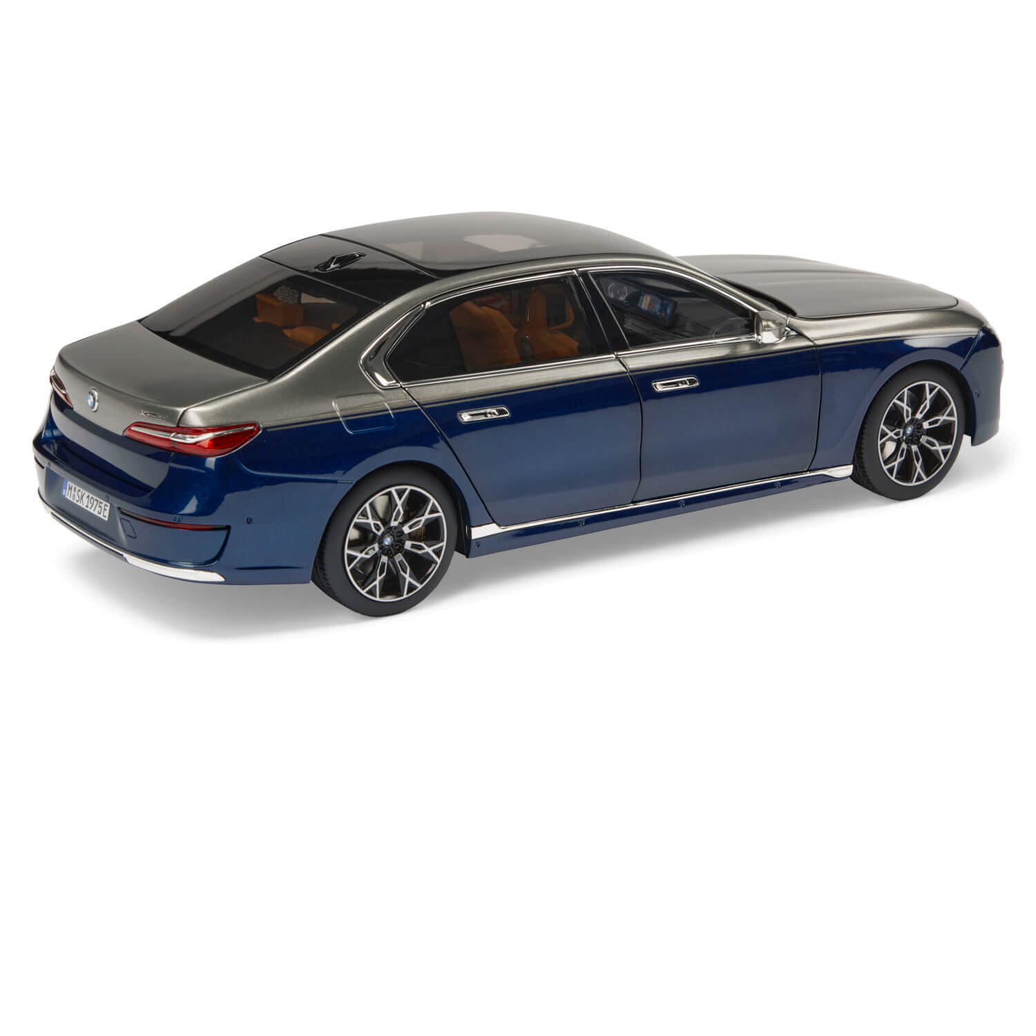 Miniatura BMW i7 (G70) 1:18 Two-Tone Oxide Grey Blue 80435B54CC7