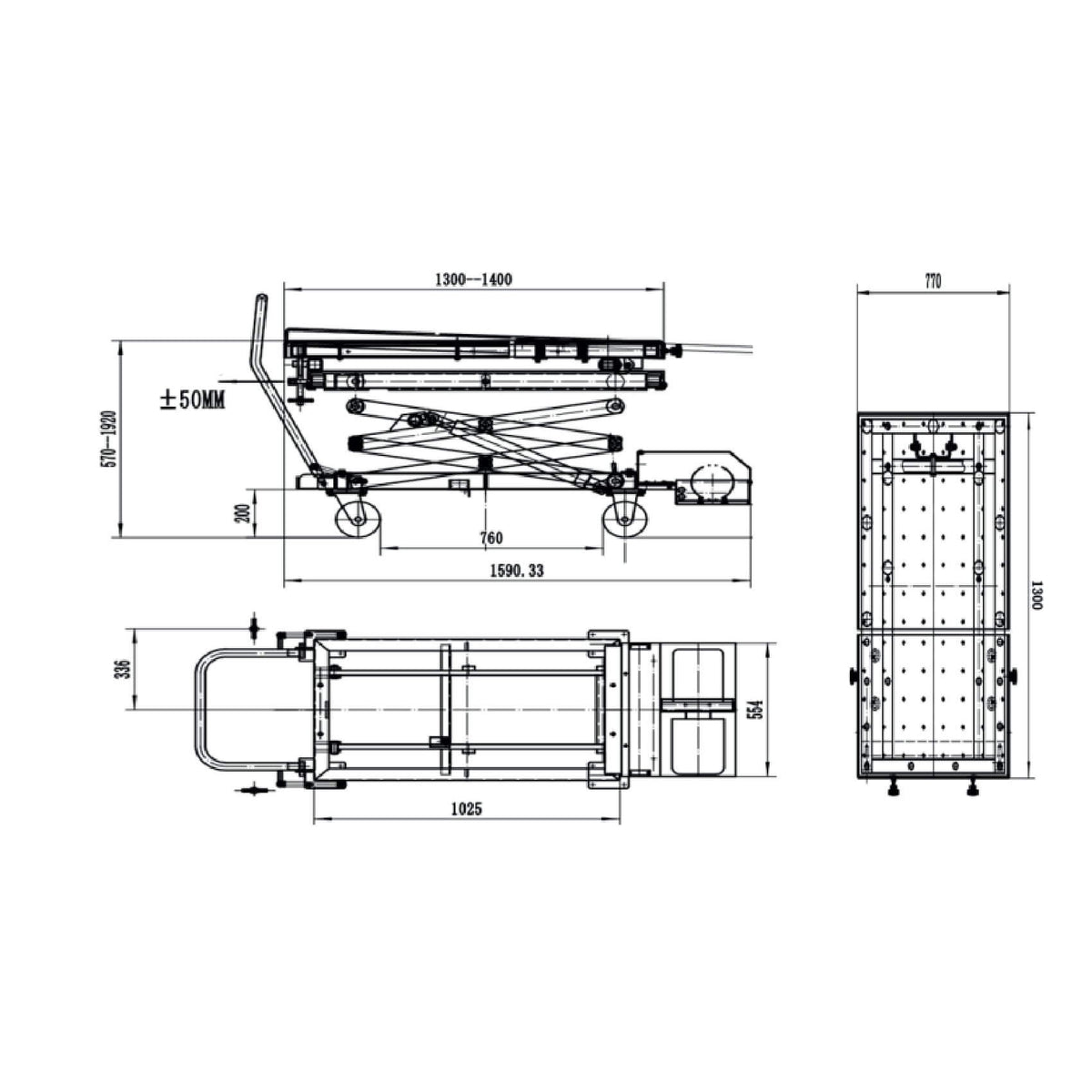 Podnośnik do akumulatorów Nortec Pro WP1200 CR-001-0065