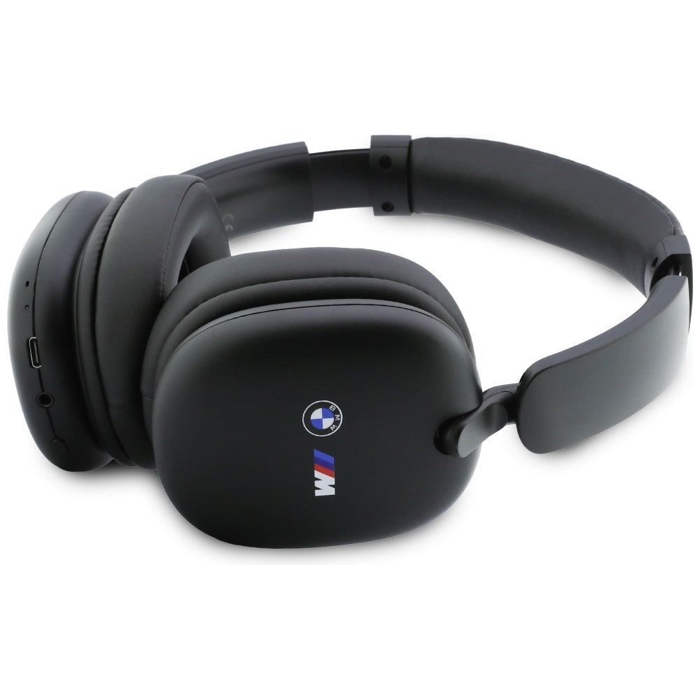 Słuchawki nauszne Bluetooth BMW M Geometric Design 3666339593698 Słuchawki nauszne BMW Printed Logos Bluetooth czarny BMBHXHMM1ILK