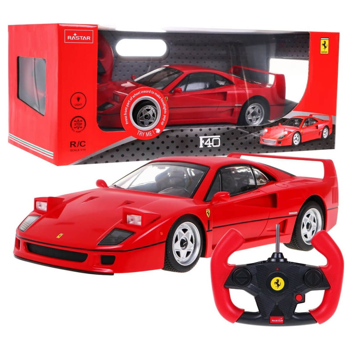 Zdalnie sterowane Ferrari F40 1:14