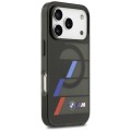 Etui iPhone 17 Pro 6,27 BMW M Metal Buttons Tricolor Lines MagSafe Czarne 3666339487423