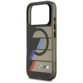 Etui iPhone 17 Pro 6,27 BMW M Metal Buttons Tricolor Lines MagSafe Czarne 3666339487423