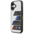 Etui iPhone 17 6,27" BMW M IML Metal Buttons Tricolor Lines MagSafe Szare 3666339487560