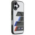Etui iPhone 17 6,27" BMW M IML Metal Buttons Tricolor Lines MagSafe Szare 3666339487560