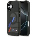 Etui iPhone 17 6,27" BMW M IML Metal Buttons Tricolor Lines MagSafe Czarne 3666339487409