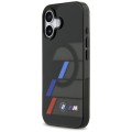 Etui iPhone 17 6,27" BMW M IML Metal Buttons Tricolor Lines MagSafe Czarne 3666339487409