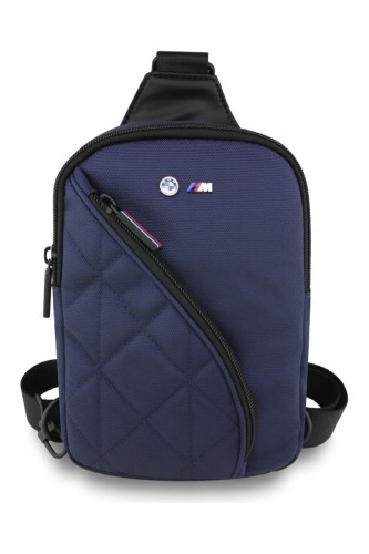 Saszetka Crossbody BMW M Nylon Pocket Navy 3666339540333 Torebka na telefon BMW M Nylon Pocket Metal Logo Crossbody Navy