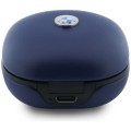 Słuchawki Bluetooth TWS BMW Granatowe 3666339593810 BMTWSTP103PV Leather Metal Logo ENC