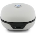 Słuchawki Bluetooth TWS BMW Szare Taupe 3666339593834 BMTWSTP103PT Leather Metal Logo ENC