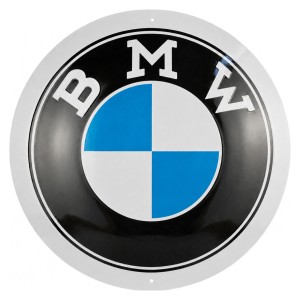 Okrągła tabliczka BMW Logo Classic 35 cm średnicy