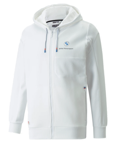 Bluza rozpinana z kapturem BMW M Motorsport Biała