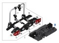 Kompaktowy tylny bagażnik rowerowy BMW F45/F46/F48/F39 82722354449