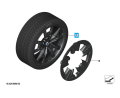 Koła zimowe BMW 19” Aerodynamic wheel 842 iX3 (G08) 36115A085B1