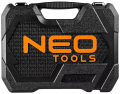 Klucze nasadowe 1/2" 1/4" zestaw 73 szt. CrV 10-054 NEO TOOLS
