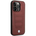 Etui iPhone 14 Pro 6,1" BMW Brown Leather Seats Pattern MagSafe 3666339089085