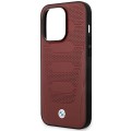 Etui iPhone 14 Pro 6,1" BMW Brown Leather Seats Pattern MagSafe 3666339089085