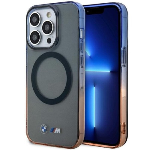 Etui iPhone 14 Pro 6.1" BMW Gradient Bumper MagSafe 3666339122126