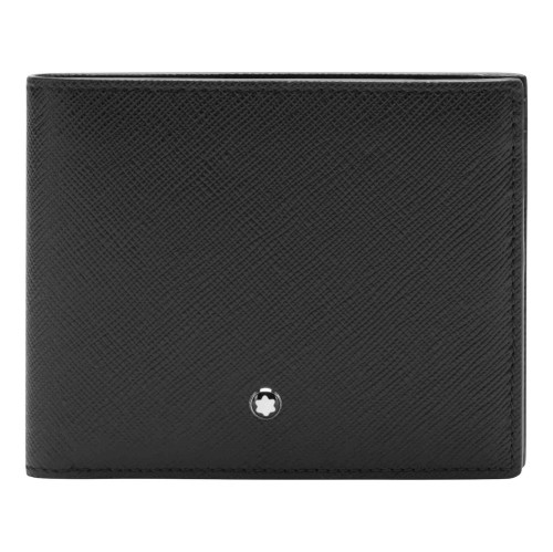 Skórzany Portfel Montblanc for BMW Czarny z kieszonką na monety 80215A8F287