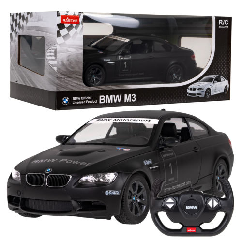 Zdalnie sterowane BMW M3 (E92) Motorsport 1:14 Black RC ZRC.48000.CZ