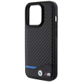 Etui iPhone 15 Pro 6.1" czarny/black Leather Carbon 3666339143855