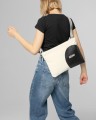 Sportowa torebka Musette MINI z nadrukiem konturowym Black & White 80225B320C7