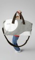 Torba sportowa MINI z nadrukiem konturowym White & Grey 80225B320D3