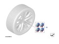 Dekielki kół 56 mm BMW 50 Jahre Zestaw 36125A57484