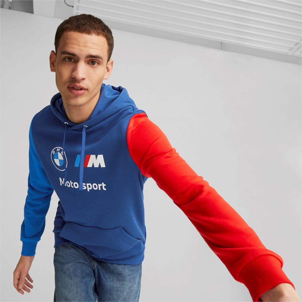 Bluza z kapturem BMW M Motorsport Blue - AUTO FUS GROUP SKLEP
