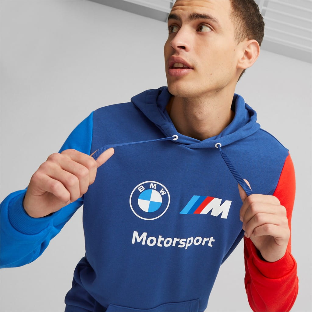 Bluza z kapturem BMW M Motorsport Blue - AUTO FUS GROUP SKLEP